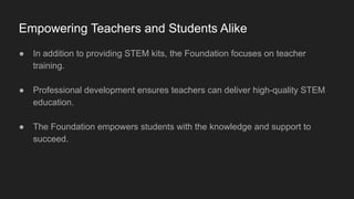 The Abhay Bhutada Foundation’s Role In STEM Education | PDF