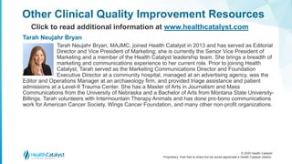 © 2020 Health Catalyst
Proprietary. Feel free to share but we would appreciate a Health Catalyst citation.
Other Clinical ...