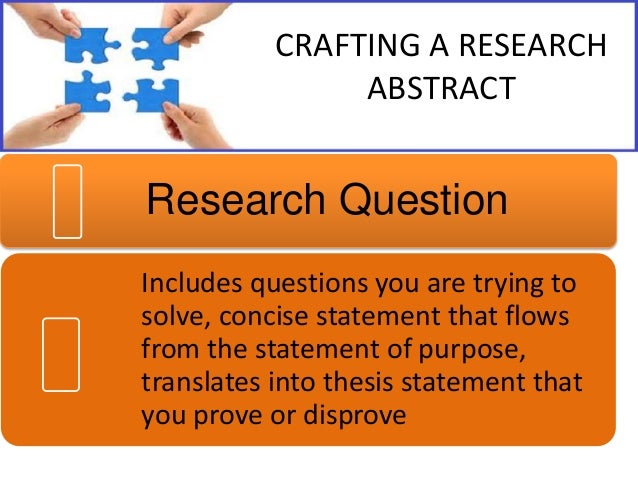 Purpose of thesis abstract