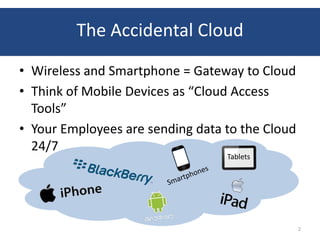 The Accidental Cloud: Privacy and Security Issues in a BYOD World