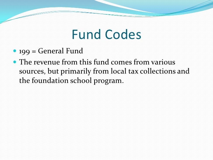 The account code structure for Texas Principals