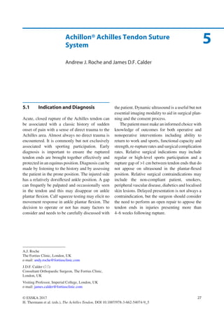 Comprehensive Surgical Atlas on Achilles Tendon Procedures and ...