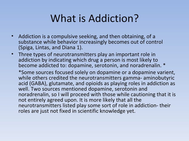 The addicted brain | PPT