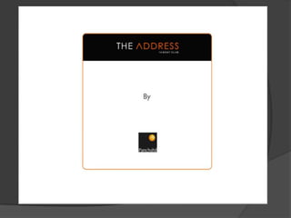 The address slides
