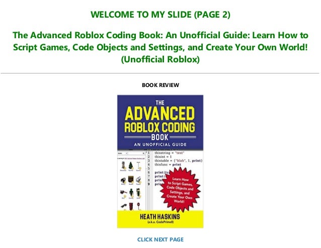 [READ] The Advanced Roblox Coding Book: An Unofficial Guide: Learn How ...