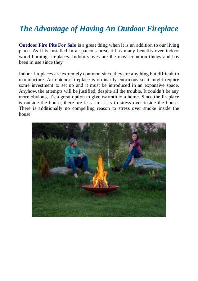 The Advantage Of Having An Outdoor Fireplace