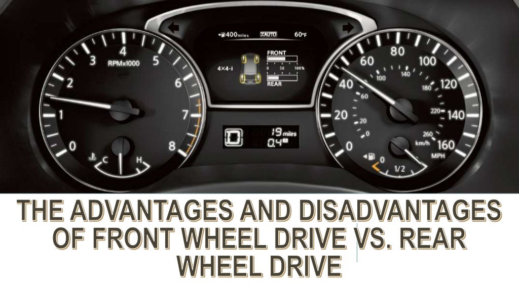 The Advantages and Disadvantages of Front Wheel Drive vs. Rear Wheel