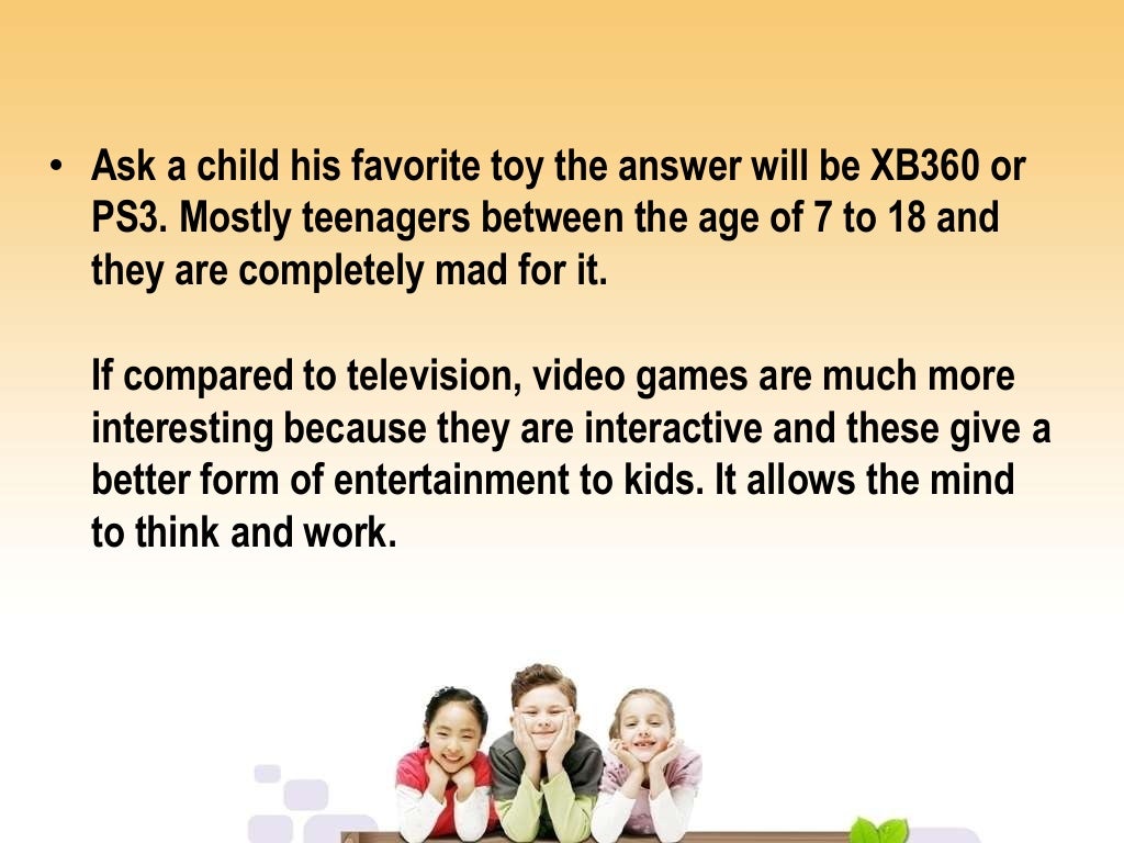 The advantages and disadvantages of video games.