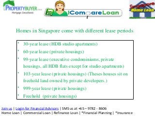 Join us | Login for Financial Advisors | SMS us at +65 – 9782 - 8606
Home Loan | Commercial Loan | Refinance Loan | *Finan...
