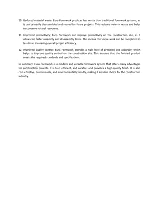 The Advantages of Choosing Euro Formwork for Your Construction Project.pdf
