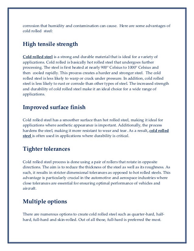 the-advantages-of-cold-rolled-steel