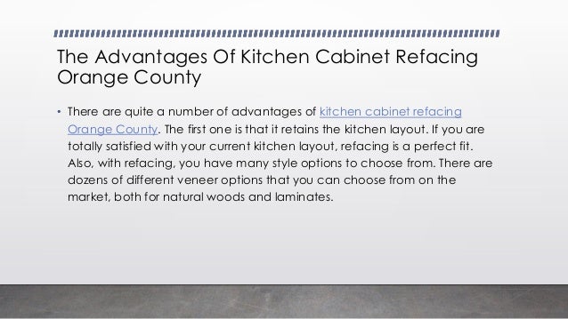 The Advantages Of Kitchen Cabinet Refacing Orange County