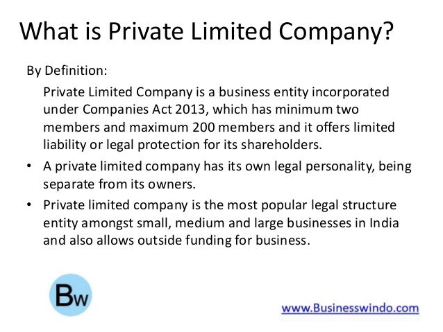 Advantages Of Private Limited Companies