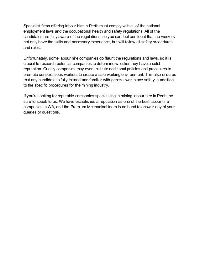 The Advantages Of Using Specialist Labour Hire Companies For Your Rec