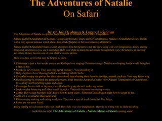 The Adventures of Natalie on Safari