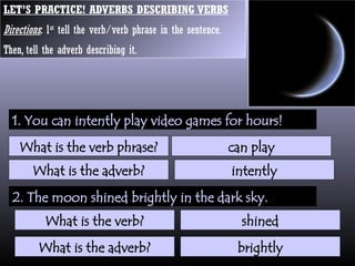 The Adverb presentation notes forstudent | PPTX