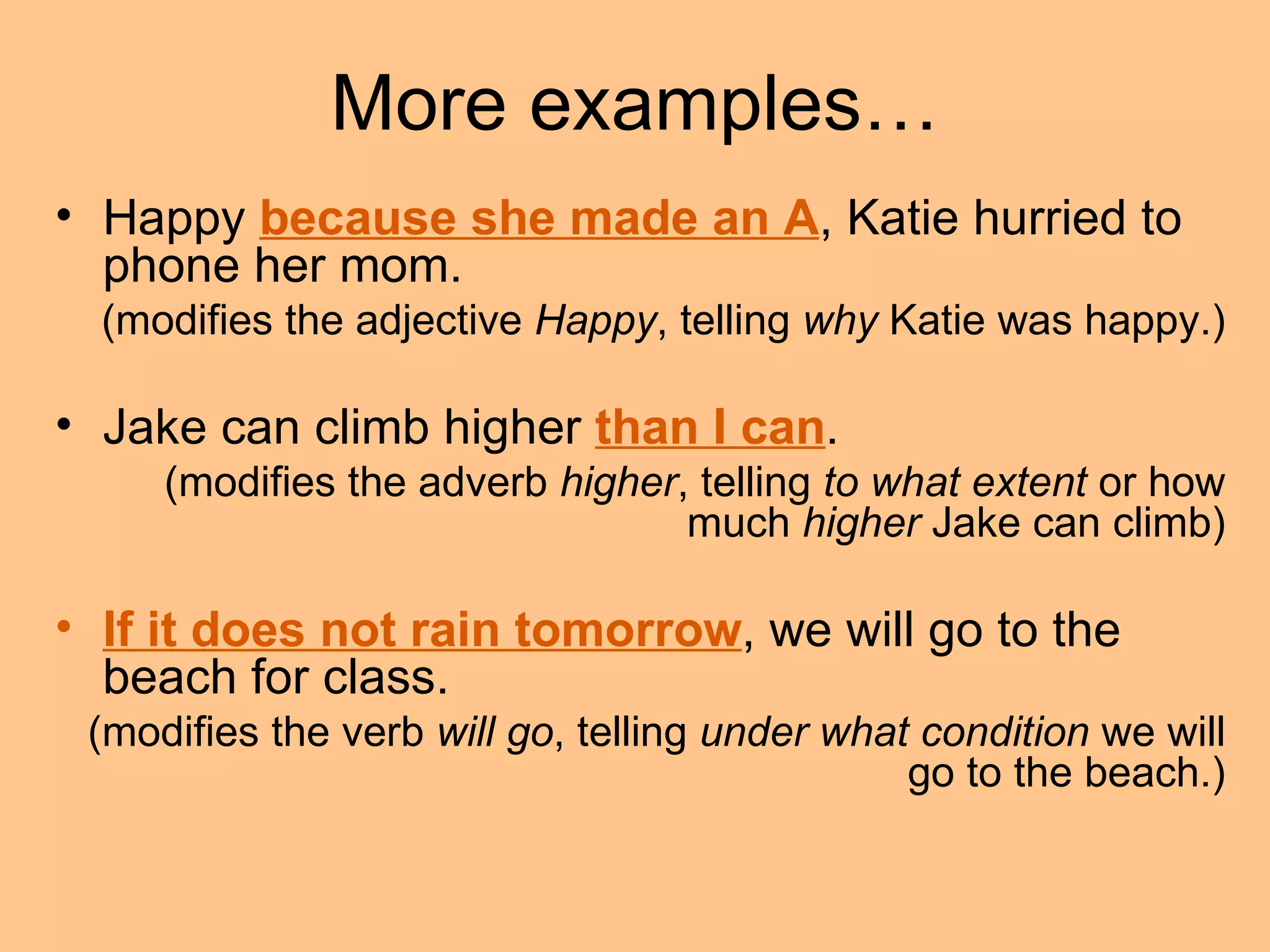 The Adverb Clause | PPT