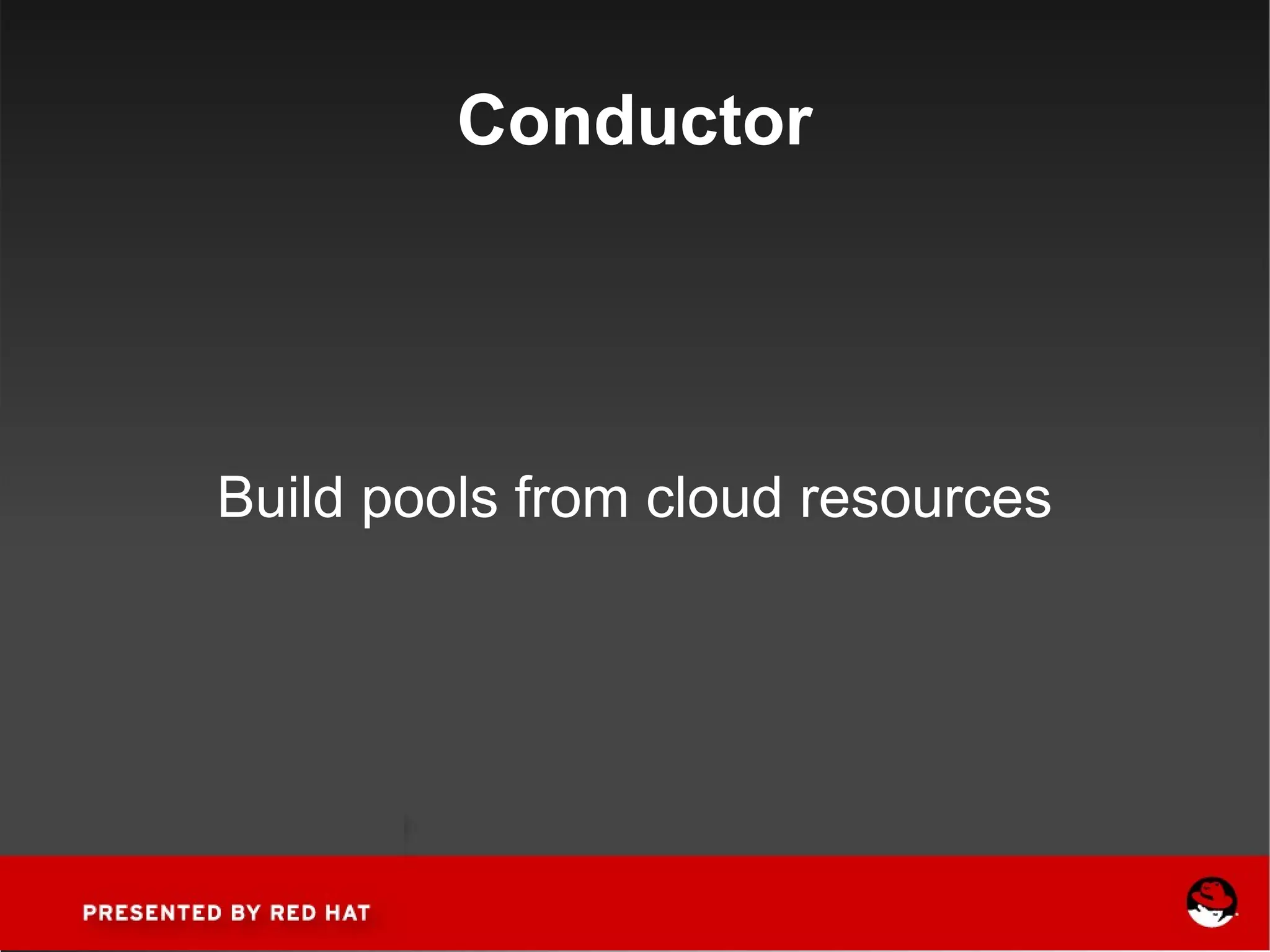 Conductor Build pools from cloud resources 