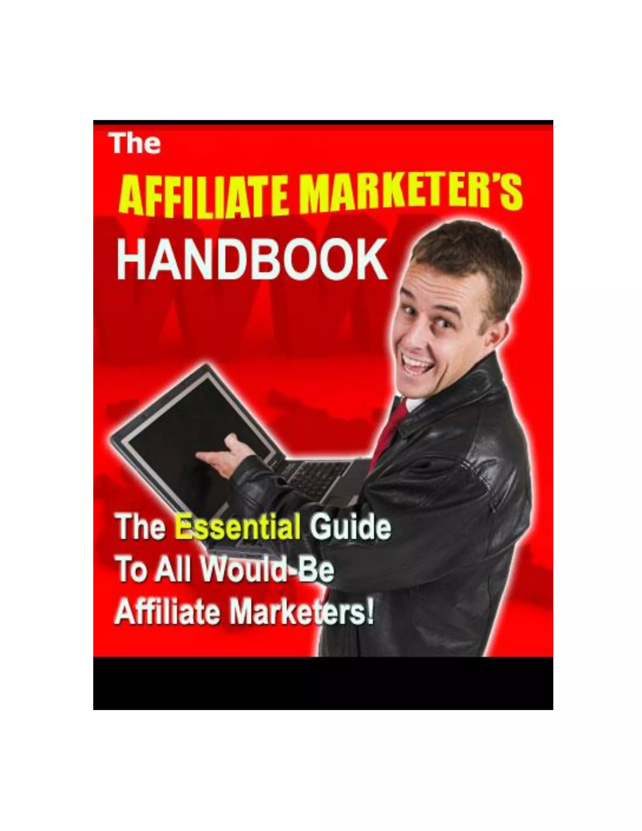 The affiliate marketer's handbook