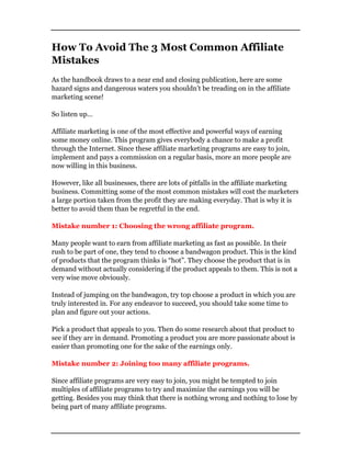 The affiliate marketers_handbook