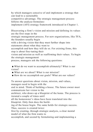 THE AFI STRATEGY FRAMEWORKPART 1Strategy Analysis CHAP.docx