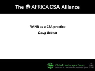 A unique partnership and systemic approach to food insecurity and climate change in Africa 