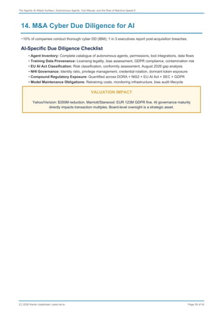 The Agentic AI Attack Surface - Autonomous Agents, Tool Misuse, and the ...