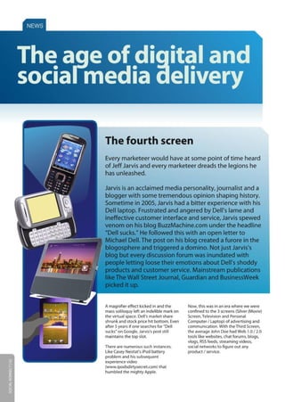 The age of digital and social media delivery