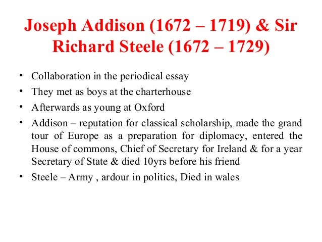 joseph addison essays style joseph addison essays style