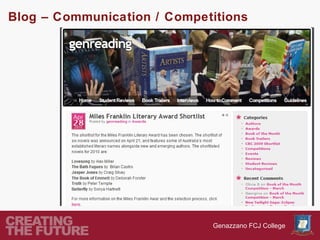 Blog – Communication / Competitions




                             Genazzano FCJ College
 