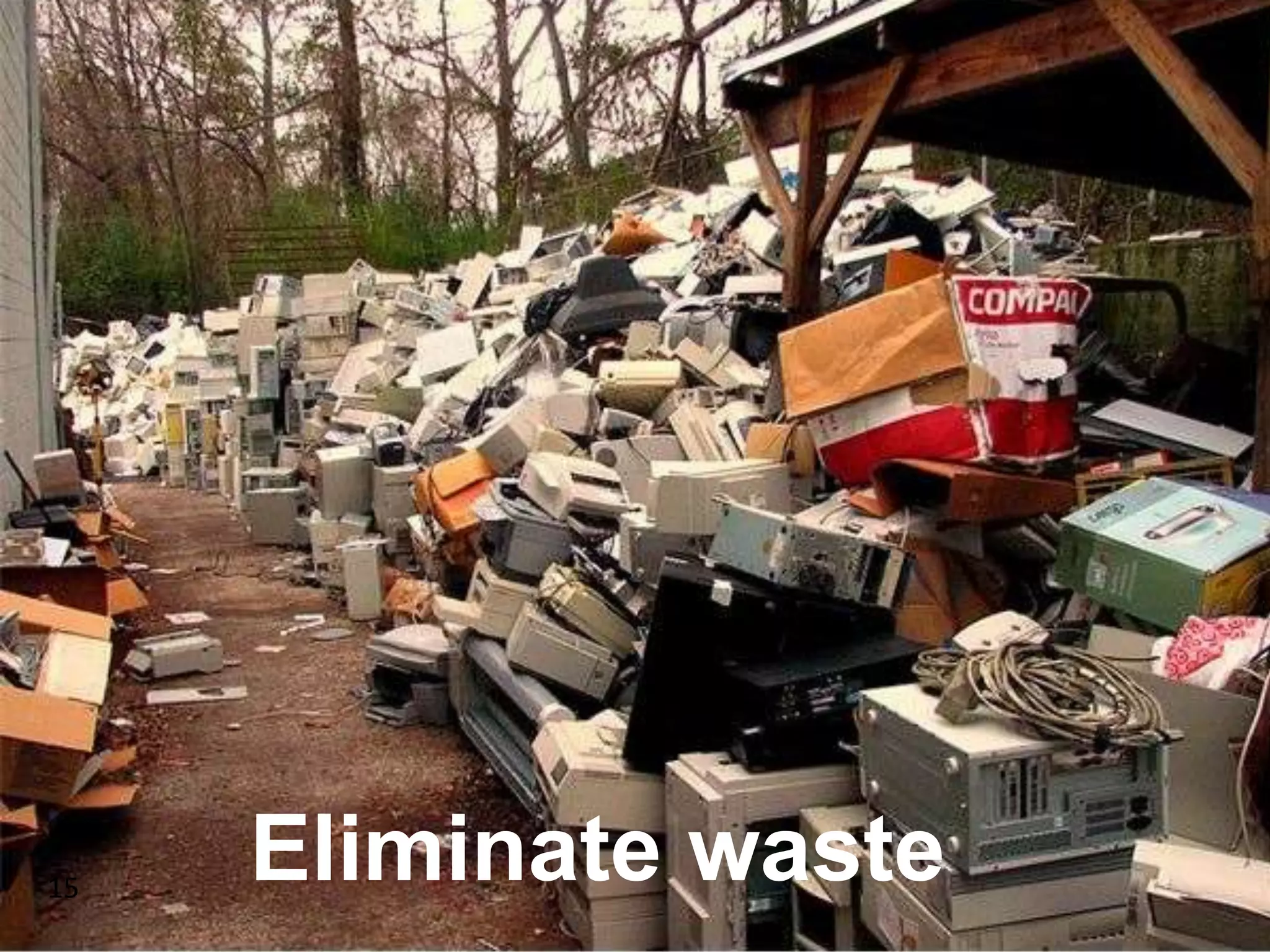Eliminate waste15
 