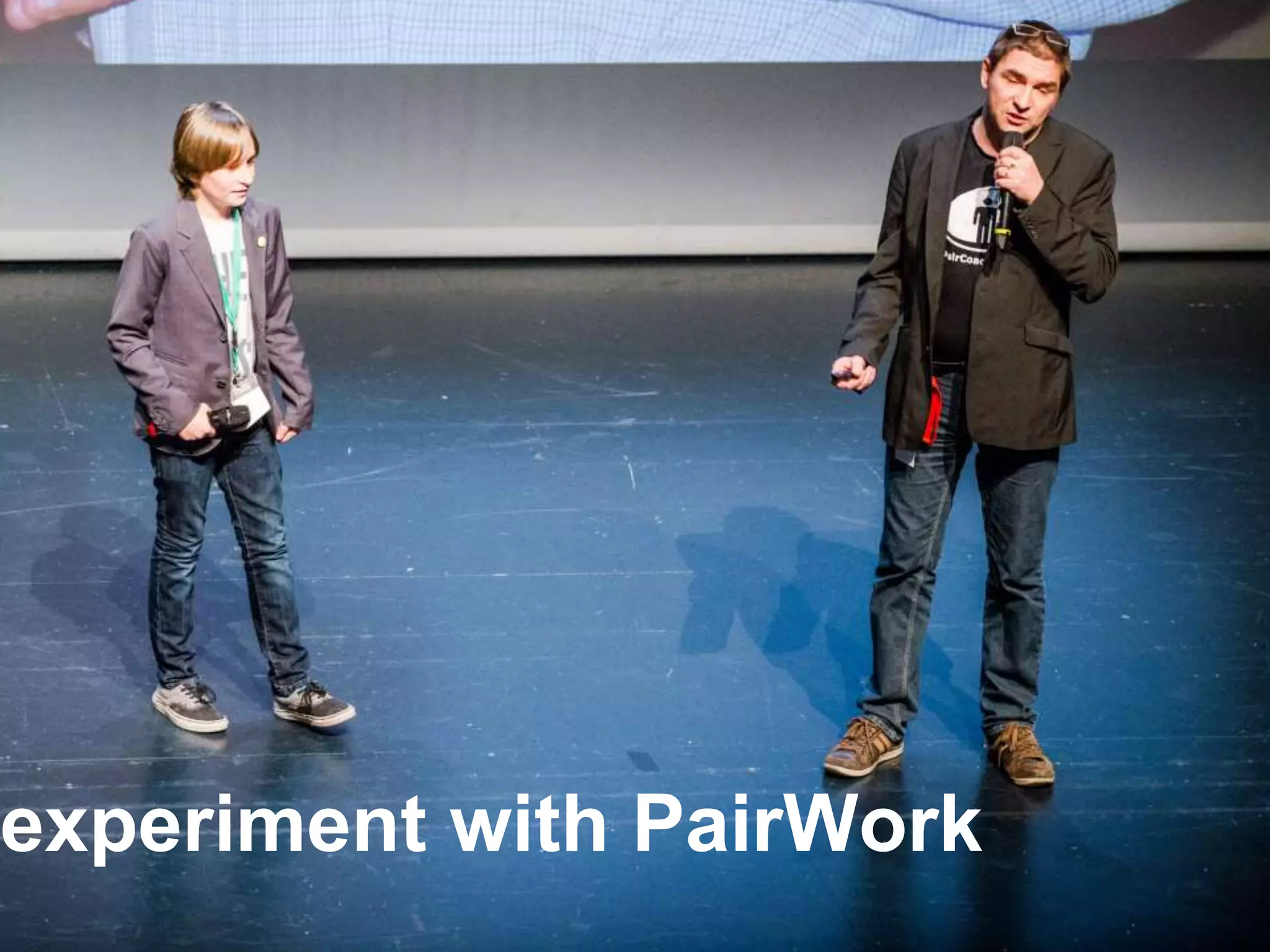 experiment with PairWork
 