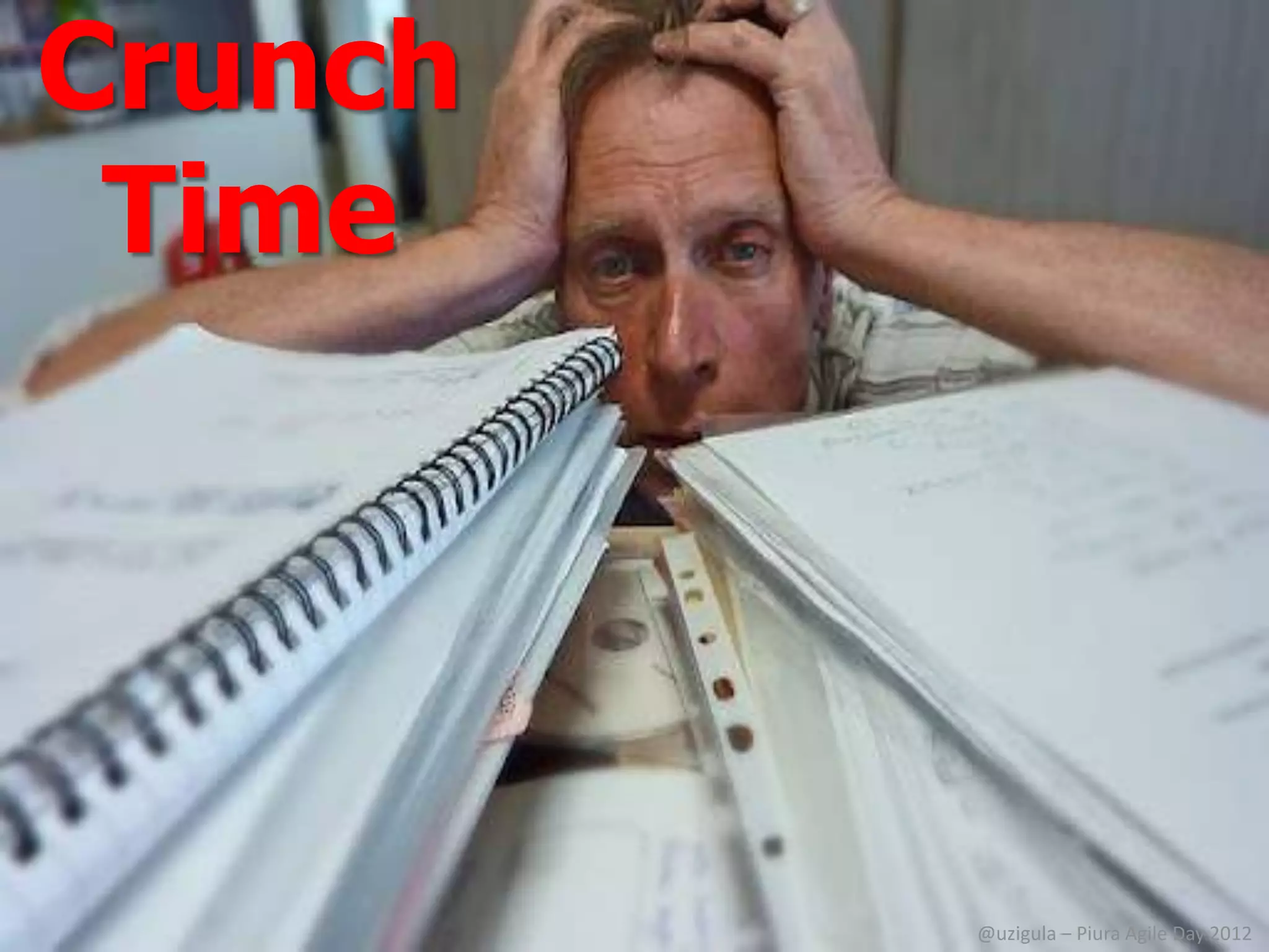 Crunch
 Time




         @uzigula – Piura Agile Day 2012
 