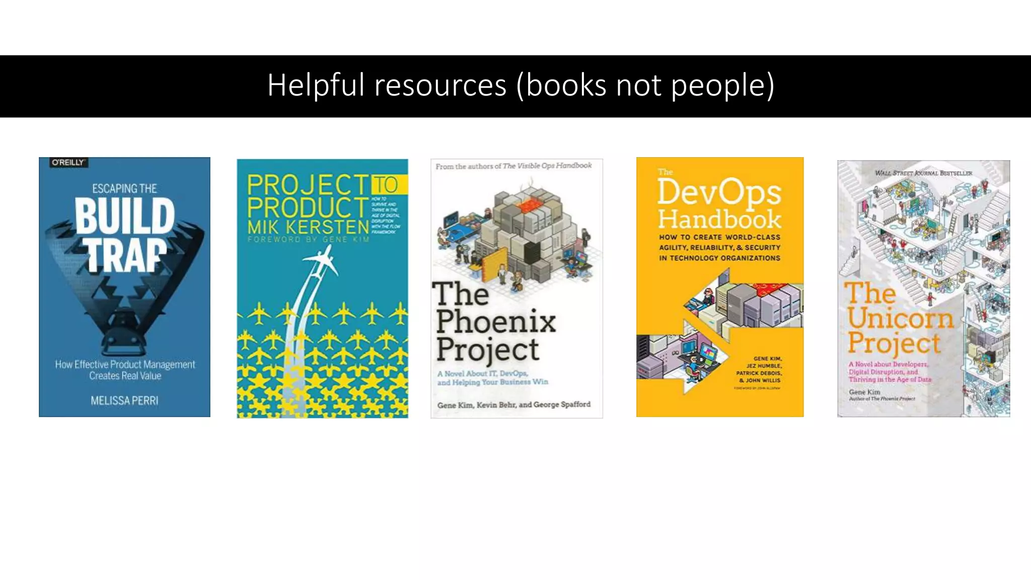 Helpful resources (books not people)
 
