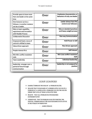 The Agilist’s Guidebook
62
 