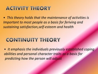 The aging ppt | PPTX