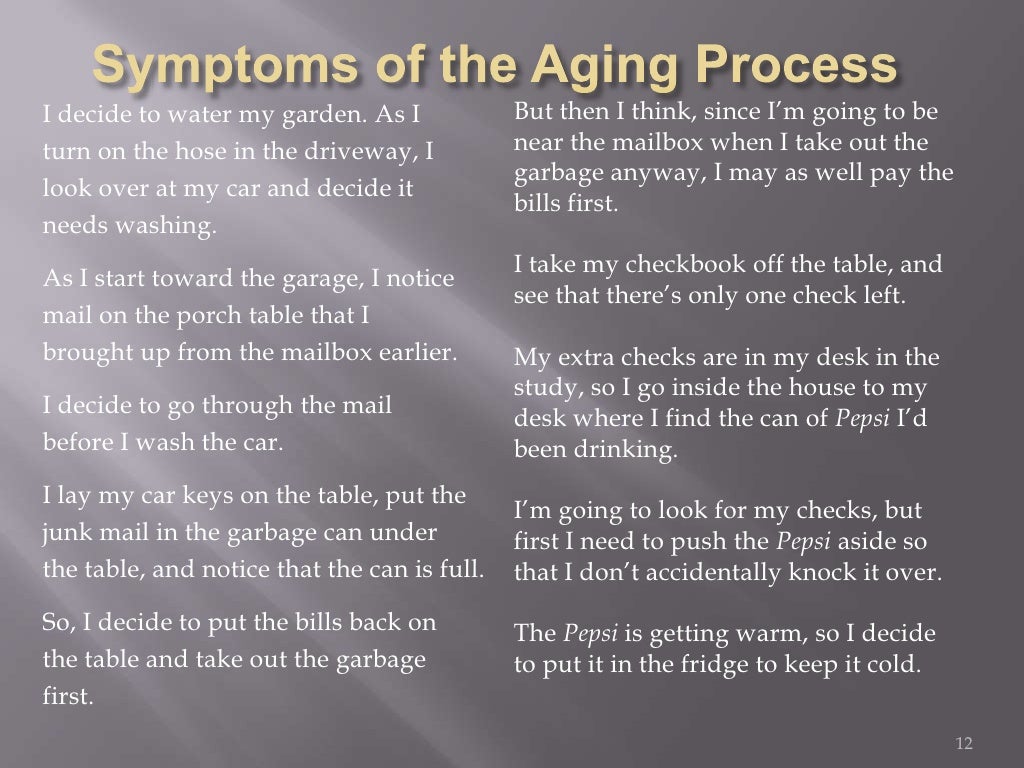 essay on aging process