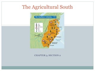 CHAPTER 3, SECTION 2 The Agricultural South 