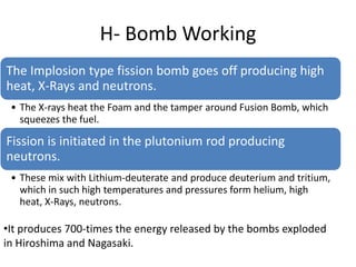 Implosion Type Device The a&h bomb | PPTX