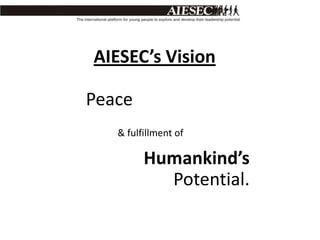 [Newie Induction] The AIESEC Way, Experience and Values | PPTX