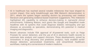 The AI Revolution in Healthcare evolutionizes diagnosis process | PPTX