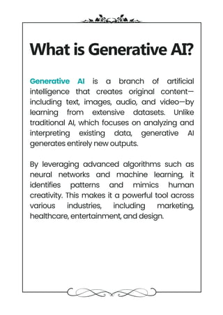 The Role of Generative AI in Shaping the Future of Digital Marketing | PDF