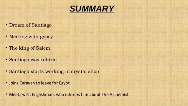 The alchemist book summary plot