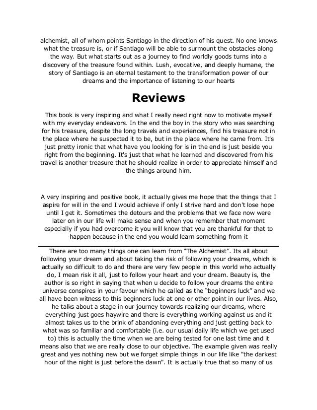 The Alchemist Online Pdf