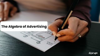 The Algebra of Advertising
© DYSRUPT LLC 2022
 