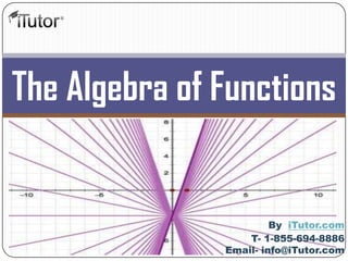 The Algebra of Functions
T- 1-855-694-8886
Email- info@iTutor.com
By iTutor.com
 