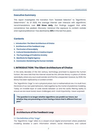 The Algorithm Cage The Algorithmic Cage Report (2026): The State of Human Agency in a ...