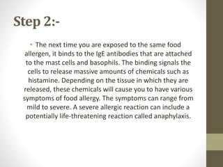 The allergic reaction process | PPTX