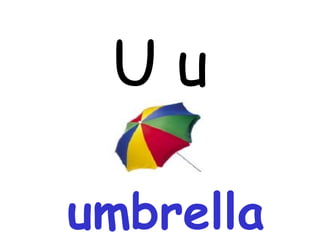 U u umbrella 