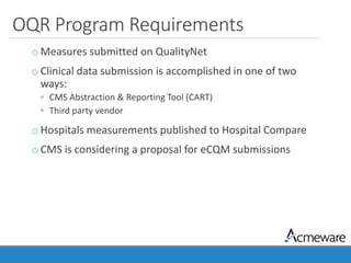 The Alphabet Soup of Clinical Quality Measures Reporting | PDF